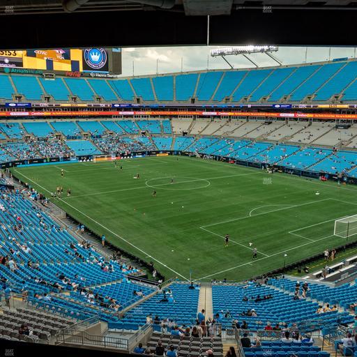 Bank of America Stadium - Section Gridiron Club B Seat View