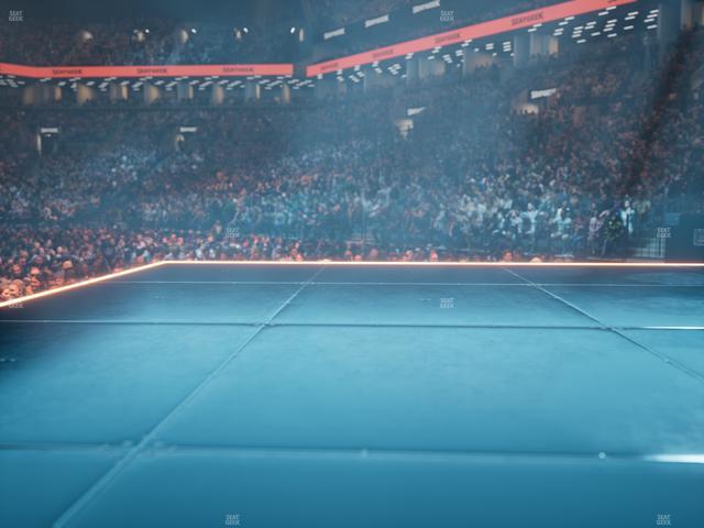 Official view from Section 1 at Barclays Center