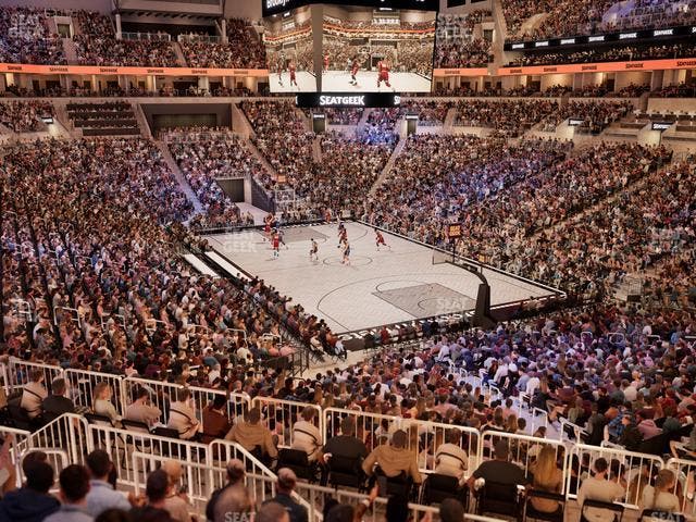 Barclays Center - Section 102 Seat View
