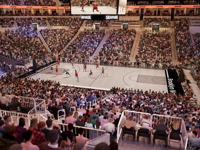 Barclays Center - Section 107 Seat View