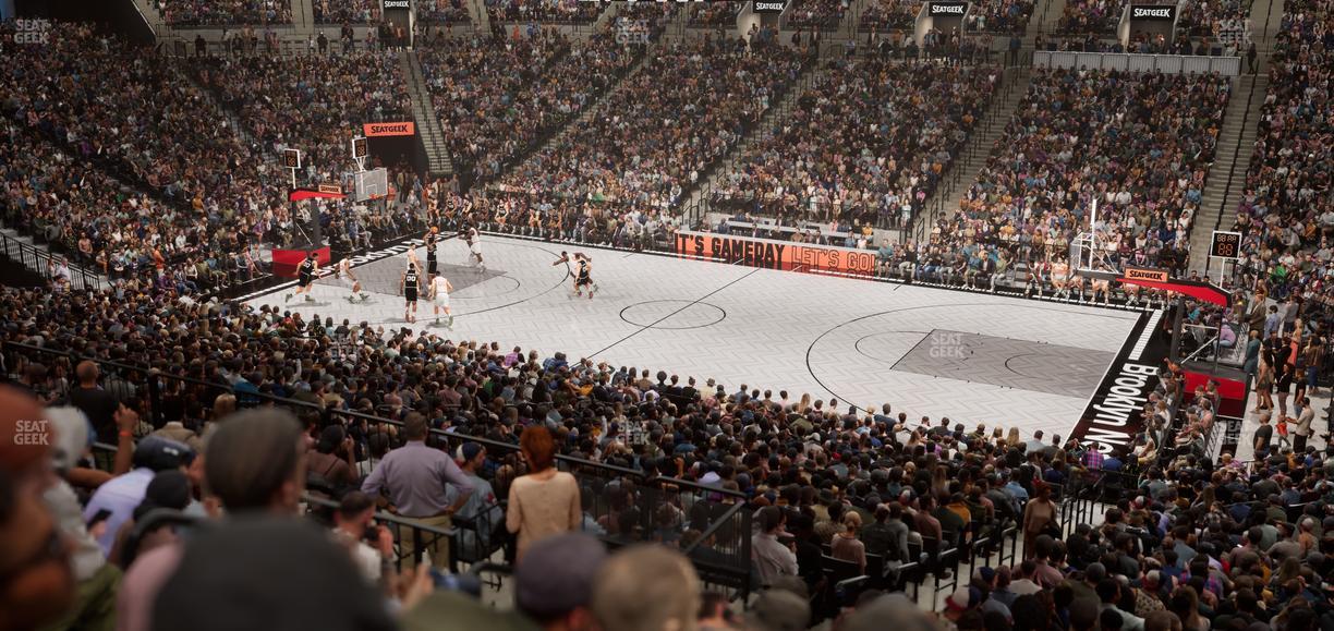 Barclays Center - Section 122 Seat View