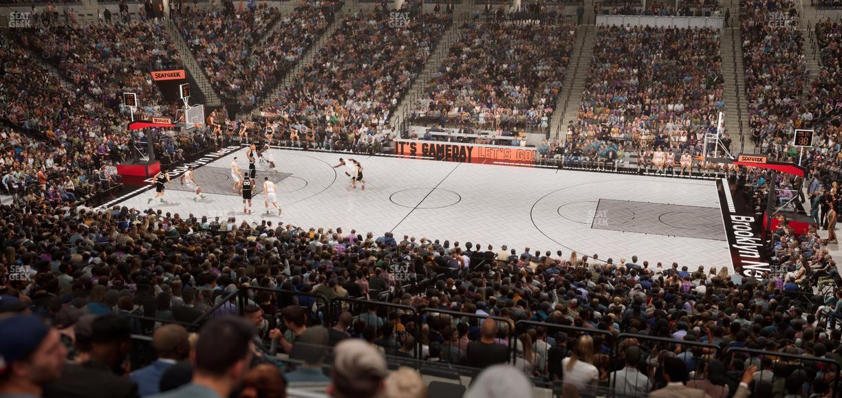 Barclays Center - Section 123 Seat View