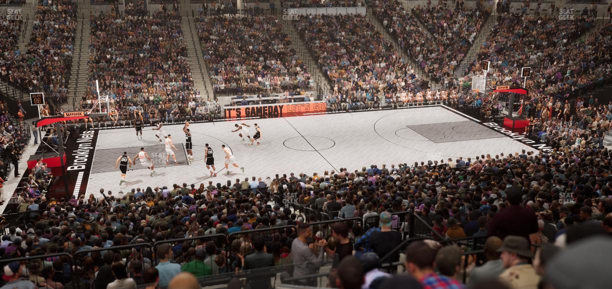 Barclays Center - Section 125 Seat View