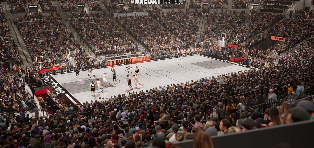 Barclays Center - Section 127 Seat View