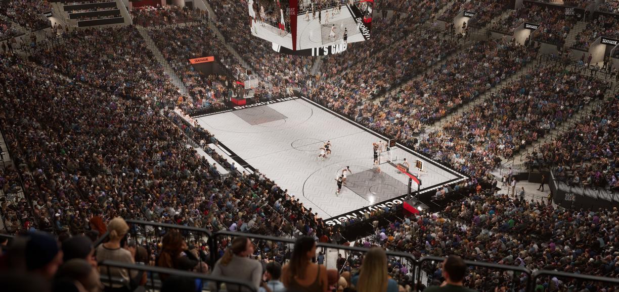 Barclays Center - Section 203 Seat View