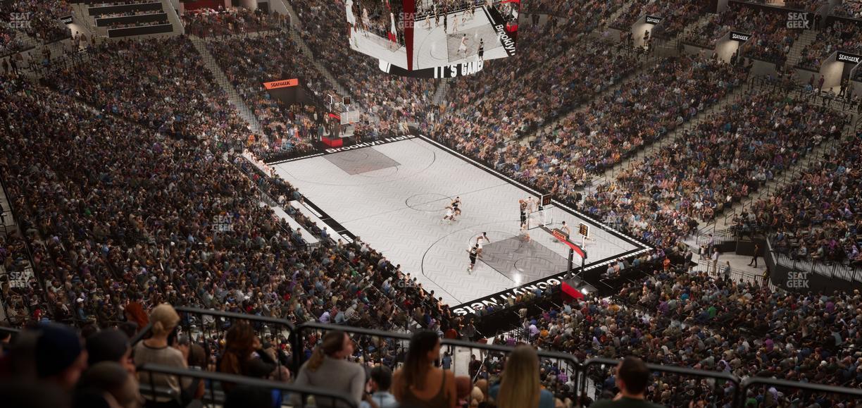 Barclays Center - Section 203 Seat View