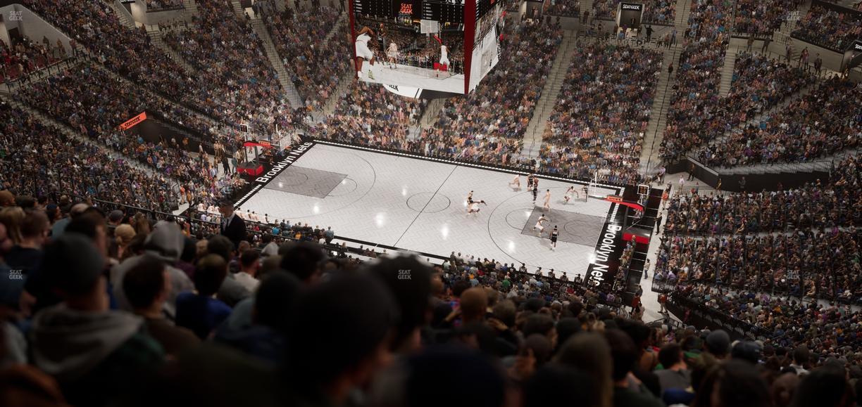 Barclays Center - Section 206 Seat View