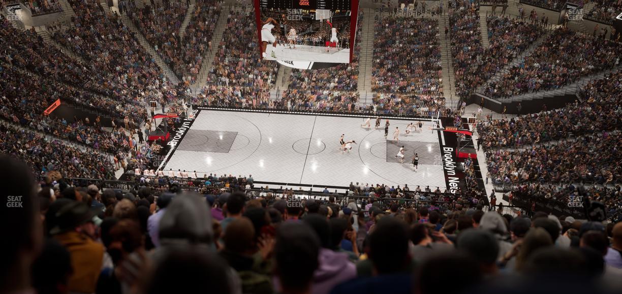 Barclays Center - Section 207 Seat View