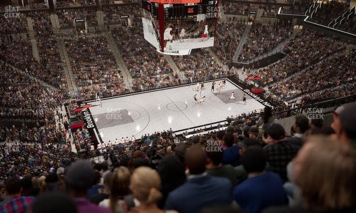 Barclays Center - Section 210 Seat View