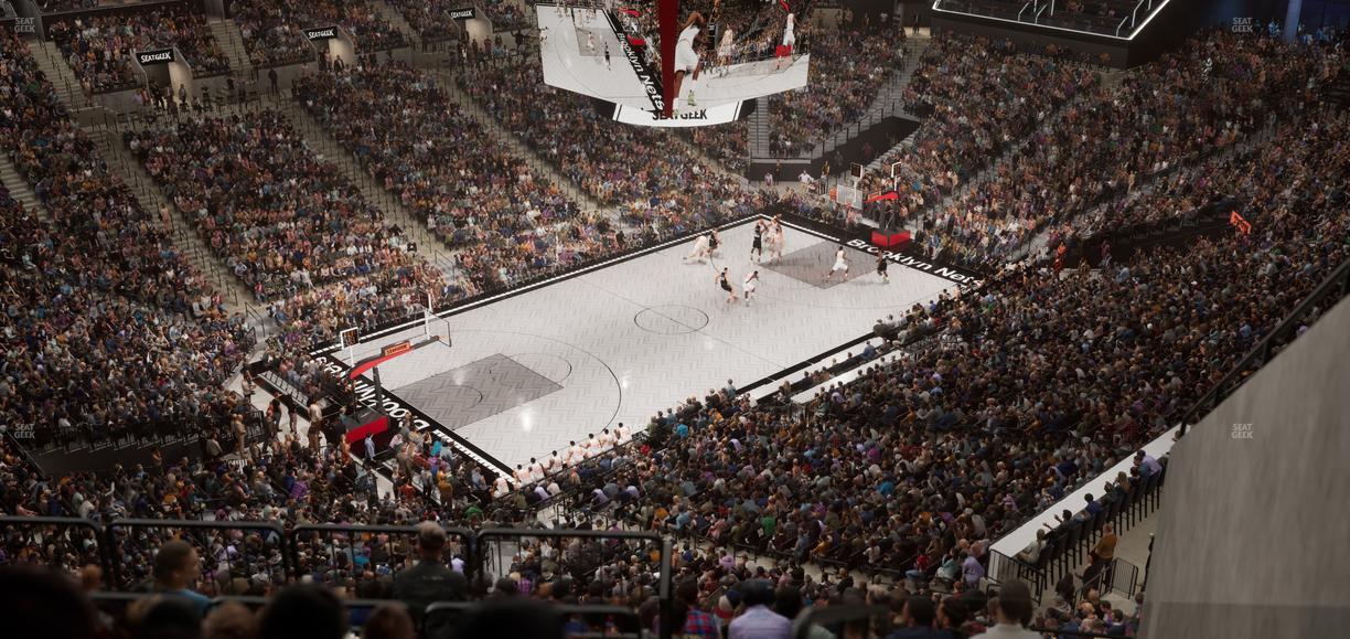 Barclays Center - Section 212 Seat View