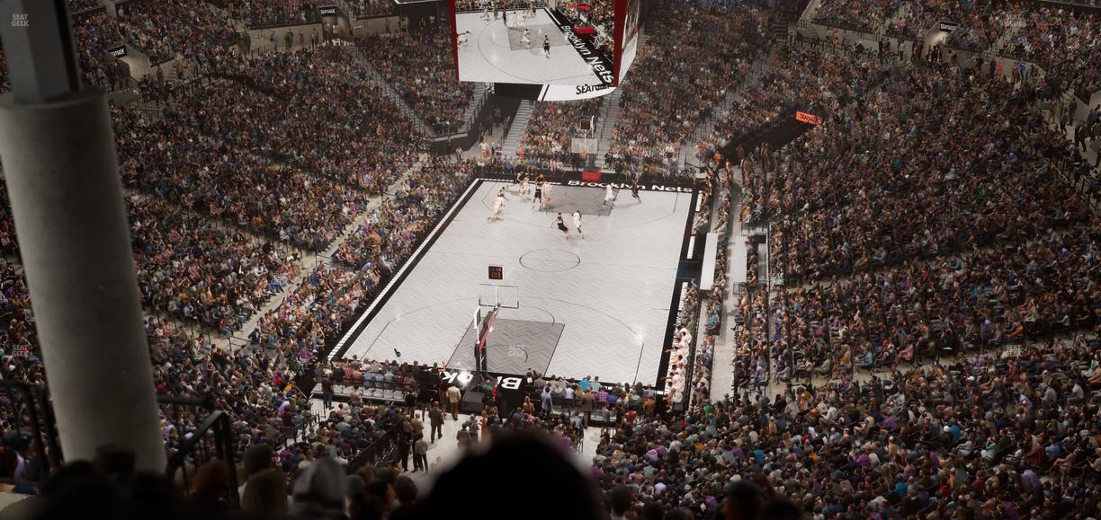 Barclays Center - Section 215 Seat View