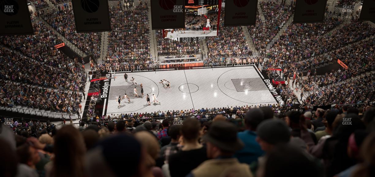 Barclays Center - Section 225 Seat View