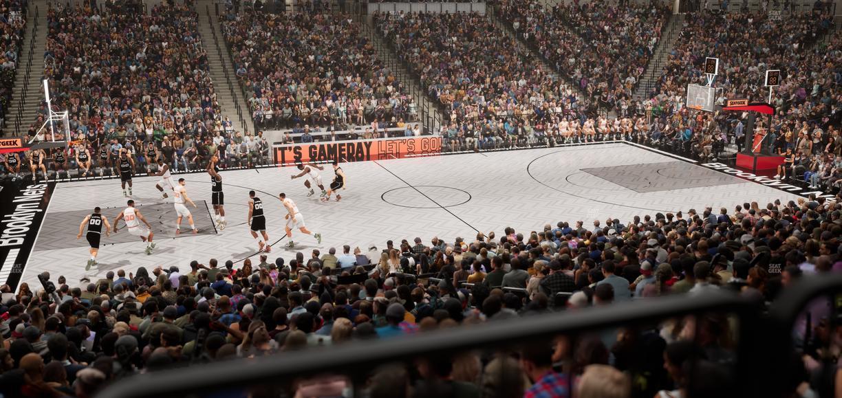 Barclays Center - Section 25 Wc Seat View