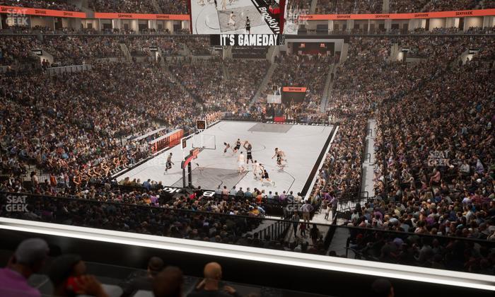 Barclays Center - Section Bn 2 L Seat View