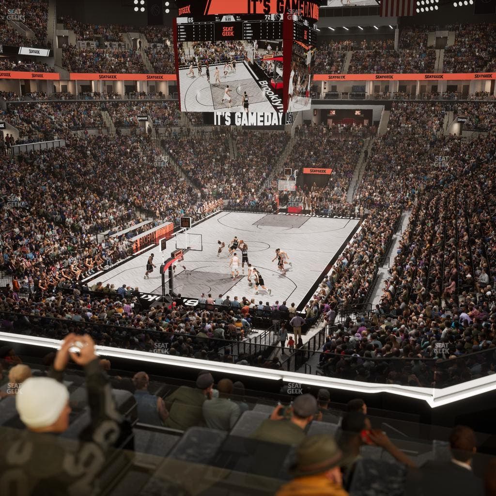 Barclays Center - Section Bn 2 Wr Seat View