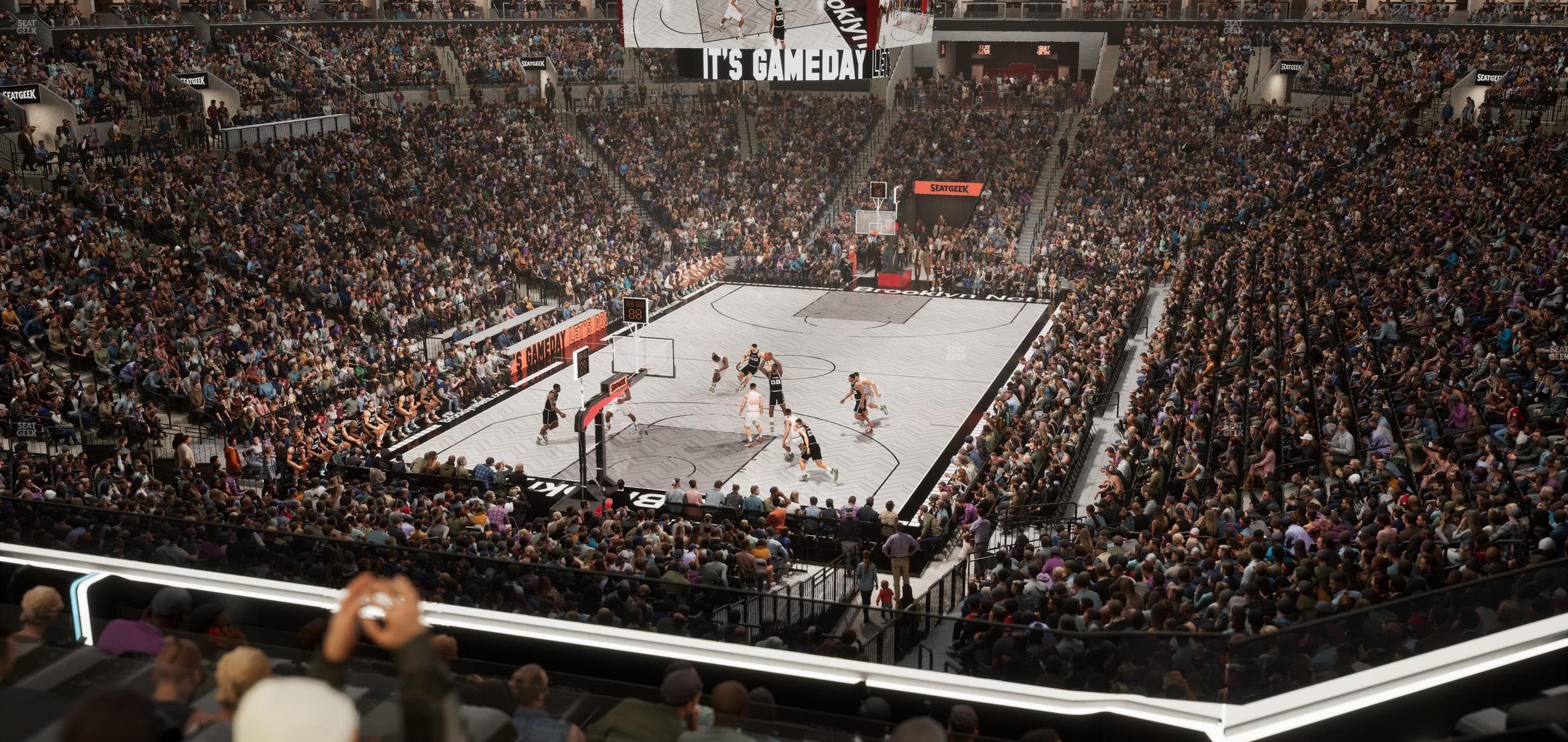 Barclays Center - Section Bn 2 Wr Seat View