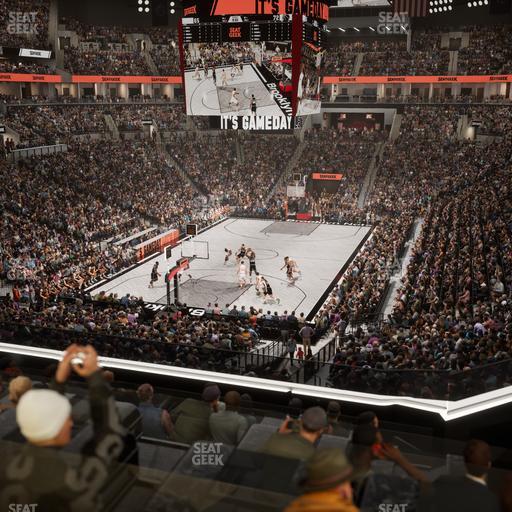 Barclays Center - Section Bn 2 Wr Seat View