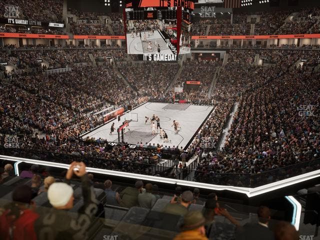 Barclays Center - Section Bn 2 Wr Seat View