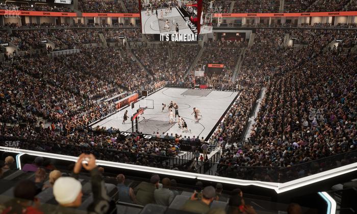 Barclays Center - Section Bn 2 Wr Seat View