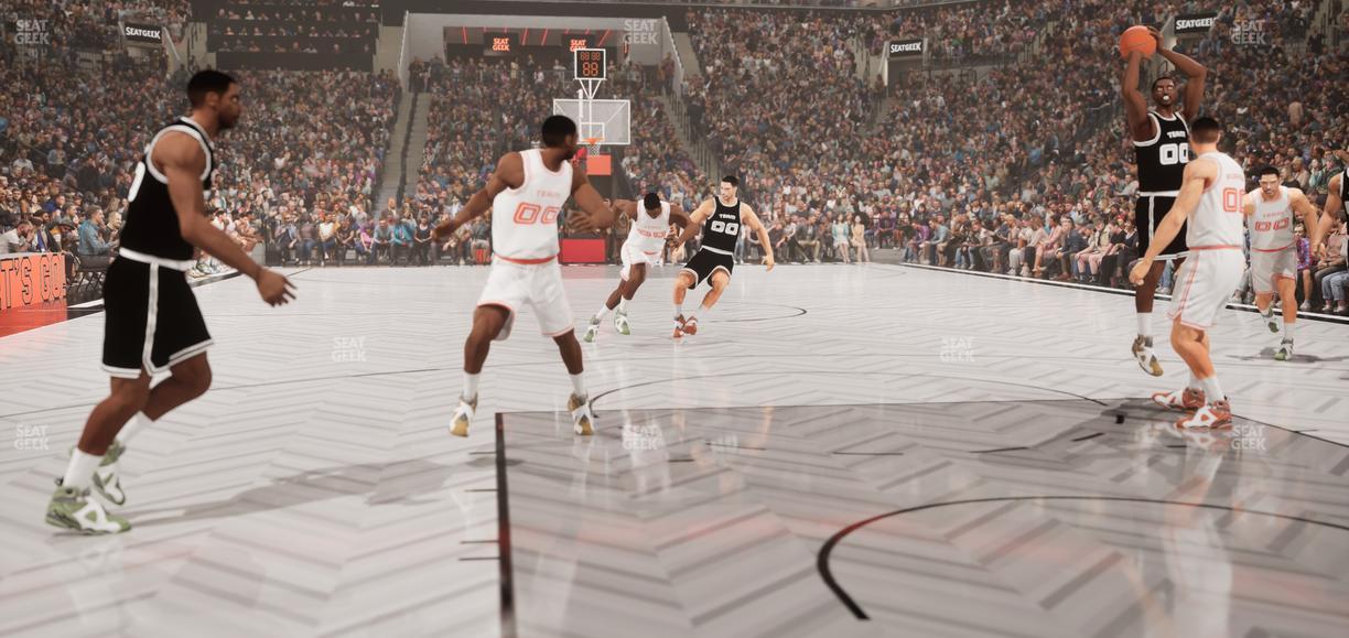 Barclays Center - Section Floor 1 W Seat View