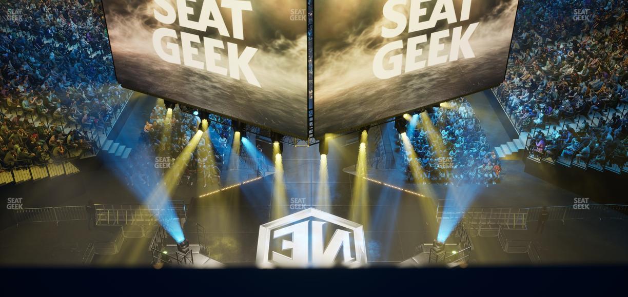 Barclays Center - Section Modelo Bridge Front Rail Seat View