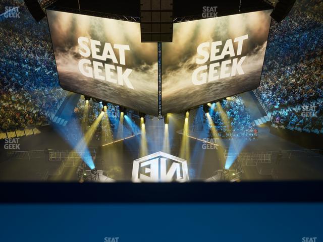 Barclays Center - Section Modelo Bridge Front Rail Seat View