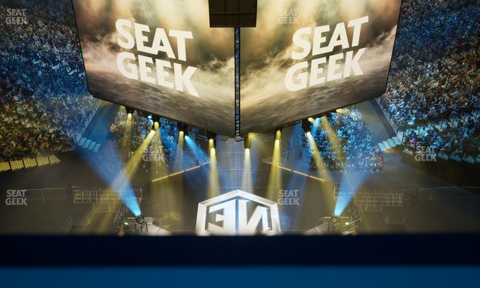 Barclays Center - Section Modelo Bridge Front Rail Seat View