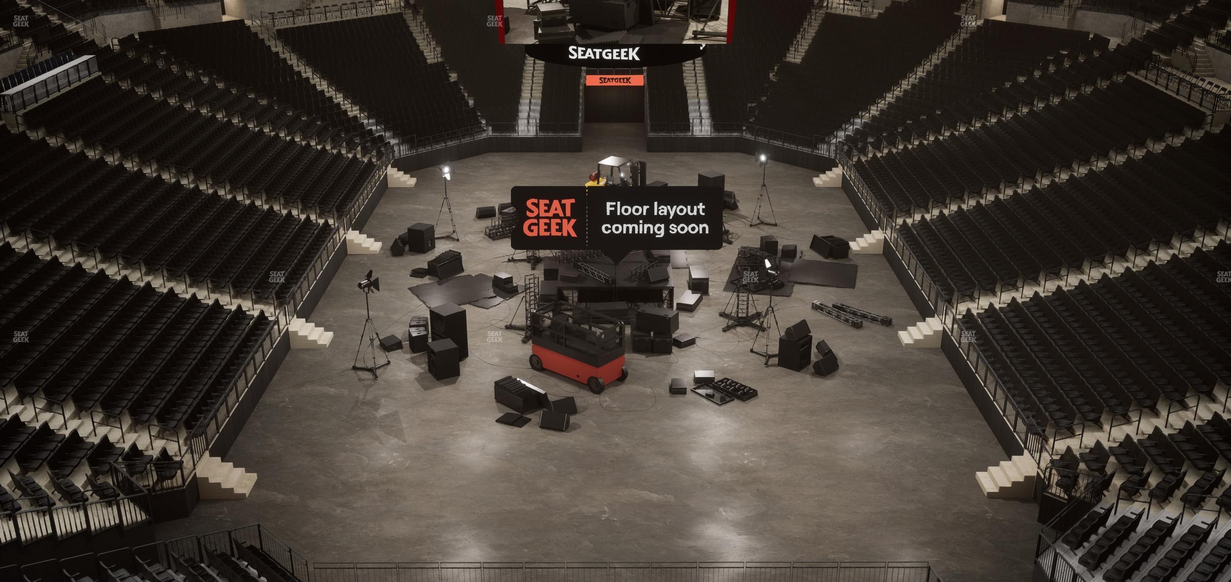 Barclays Center - Section Modelo Bridge Front Rail Seat View