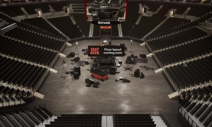 Barclays Center - Section Modelo Bridge Front Rail Seat View