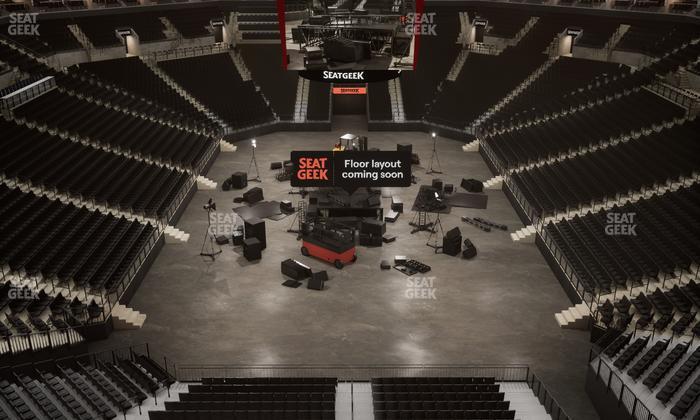 Barclays Center - Section Modelo Bridge Front Rail Seat View