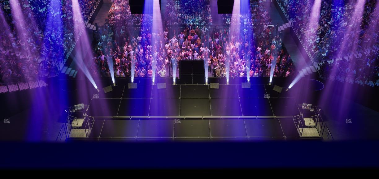 Barclays Center - Section Modelo Bridge Front Rail Seat View