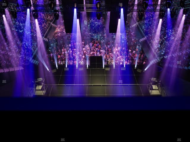 Barclays Center - Section Modelo Bridge Front Rail Seat View