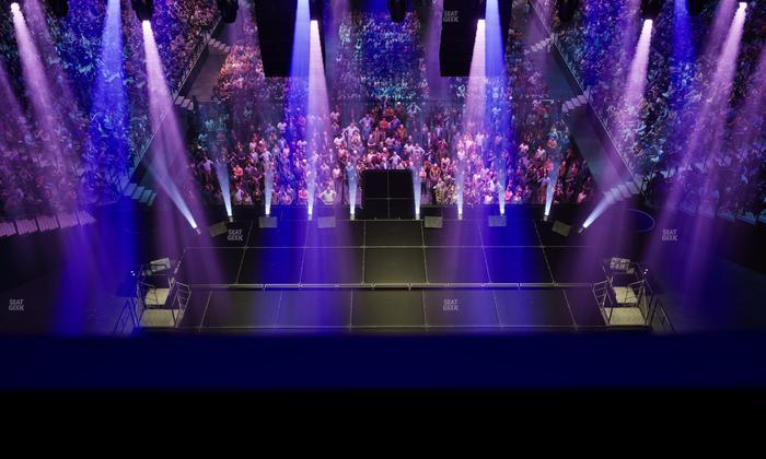 Barclays Center - Section Modelo Bridge Front Rail Seat View