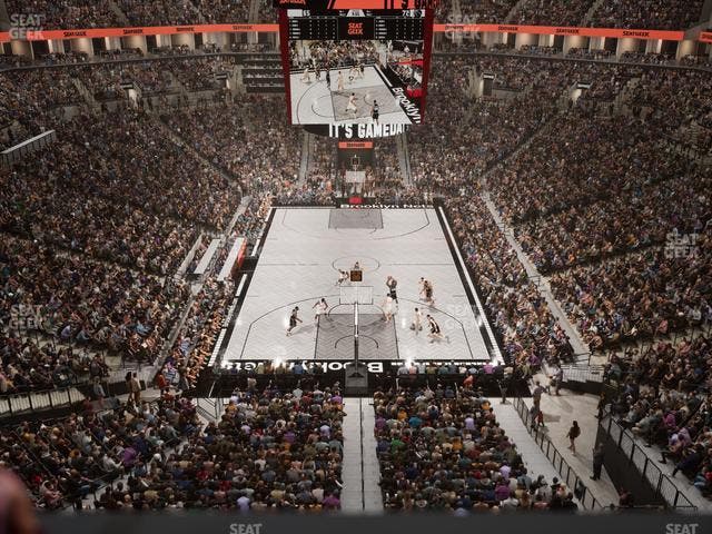 Barclays Center - Section Modelo Bridge Front Rail Seat View