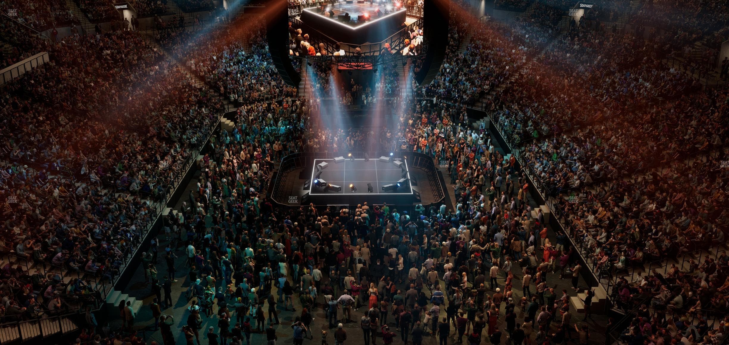 Barclays Center - Section Modelo Bridge Front Rail Seat View