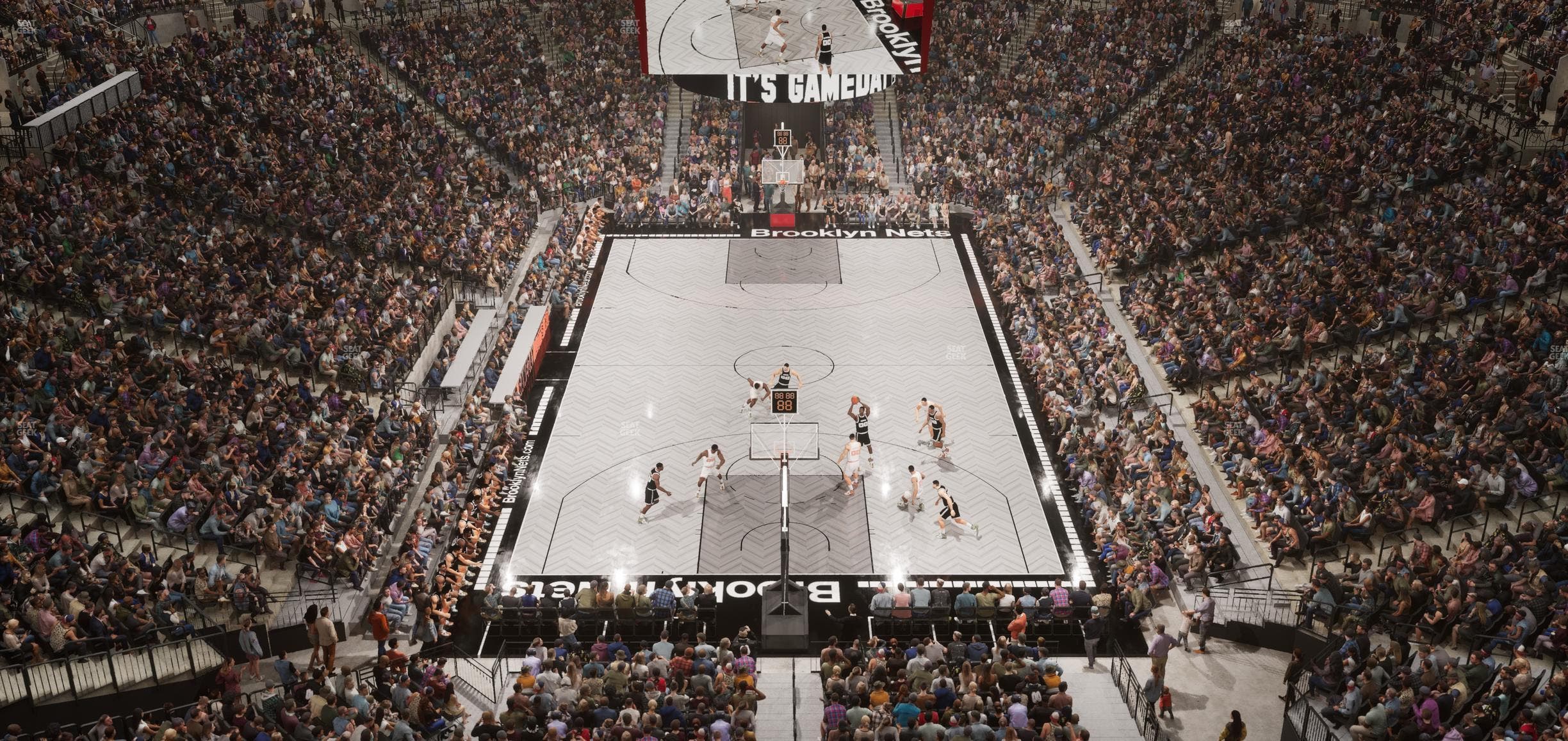 Barclays Center - Section Modelo Bridge Seat View