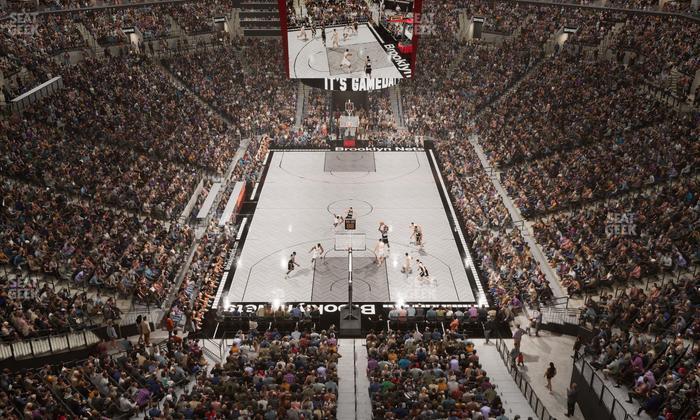 Barclays Center - Section Modelo Bridge Seat View