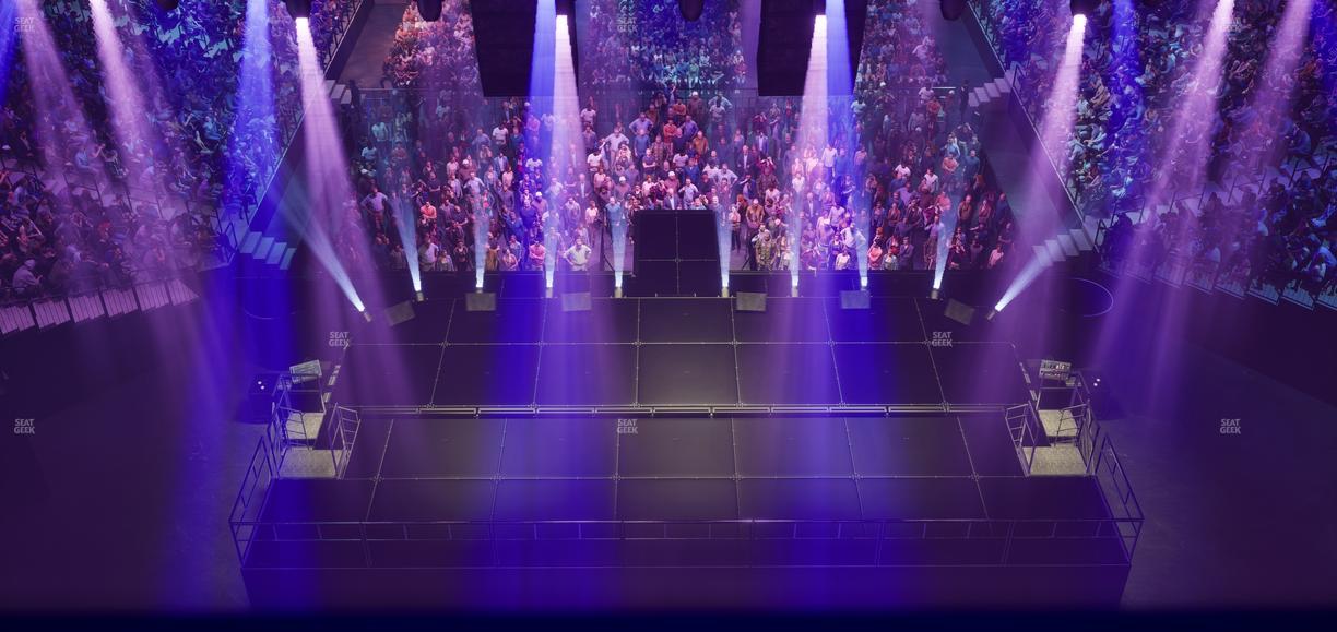 Barclays Center - Section Modelo Bridge Seat View