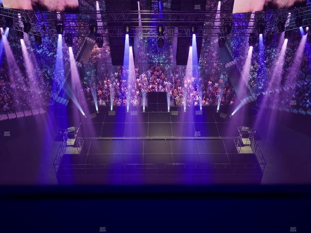 Barclays Center - Section Modelo Bridge Seat View