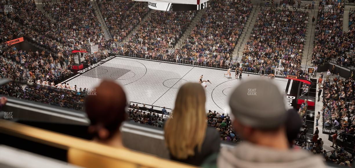 Barclays Center - Section The Row 4 Seat View