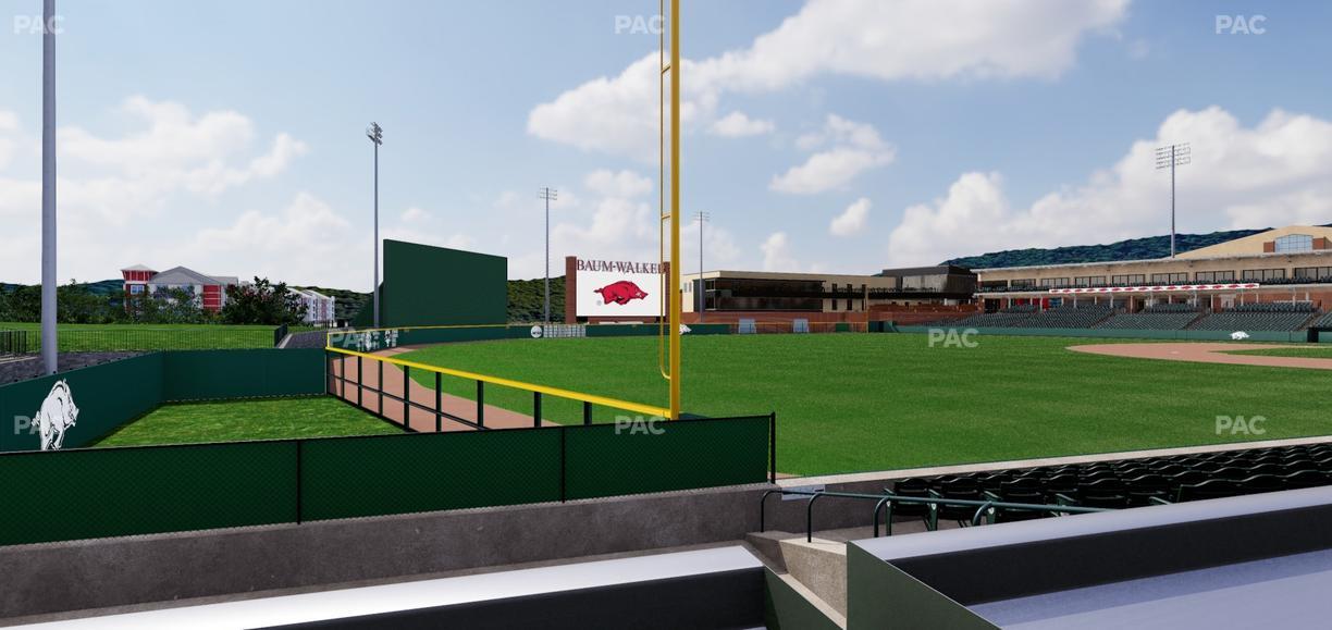 Baum Stadium At George Cole Field - Section Foul Pole Patio Seat View