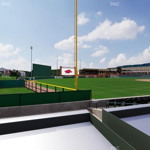 Baum Stadium At George Cole Field - Section Foul Pole Patio Seat View