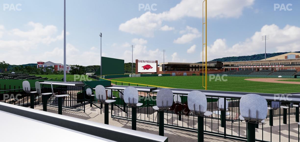 Baum Stadium At George Cole Field - Section Foul Pole Patio Seat View