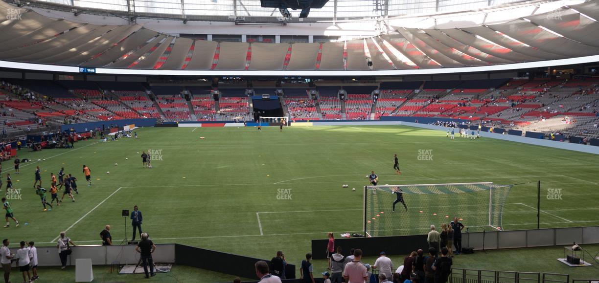 BC Place Stadium - Section 201 Seat View