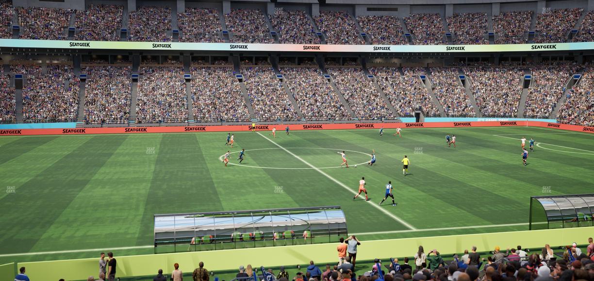 BC Place Stadium - Section 215 Seat View