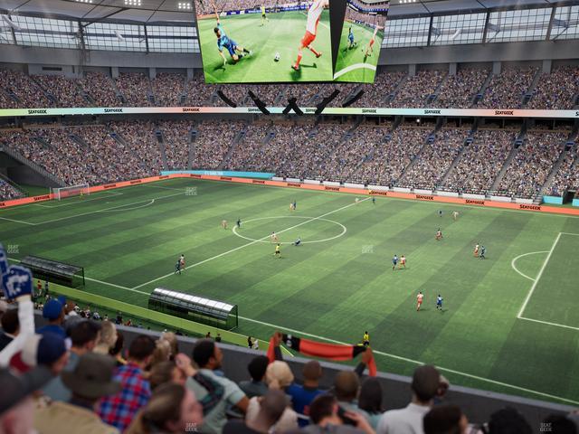 BC Place Stadium - Section 410 Seat View