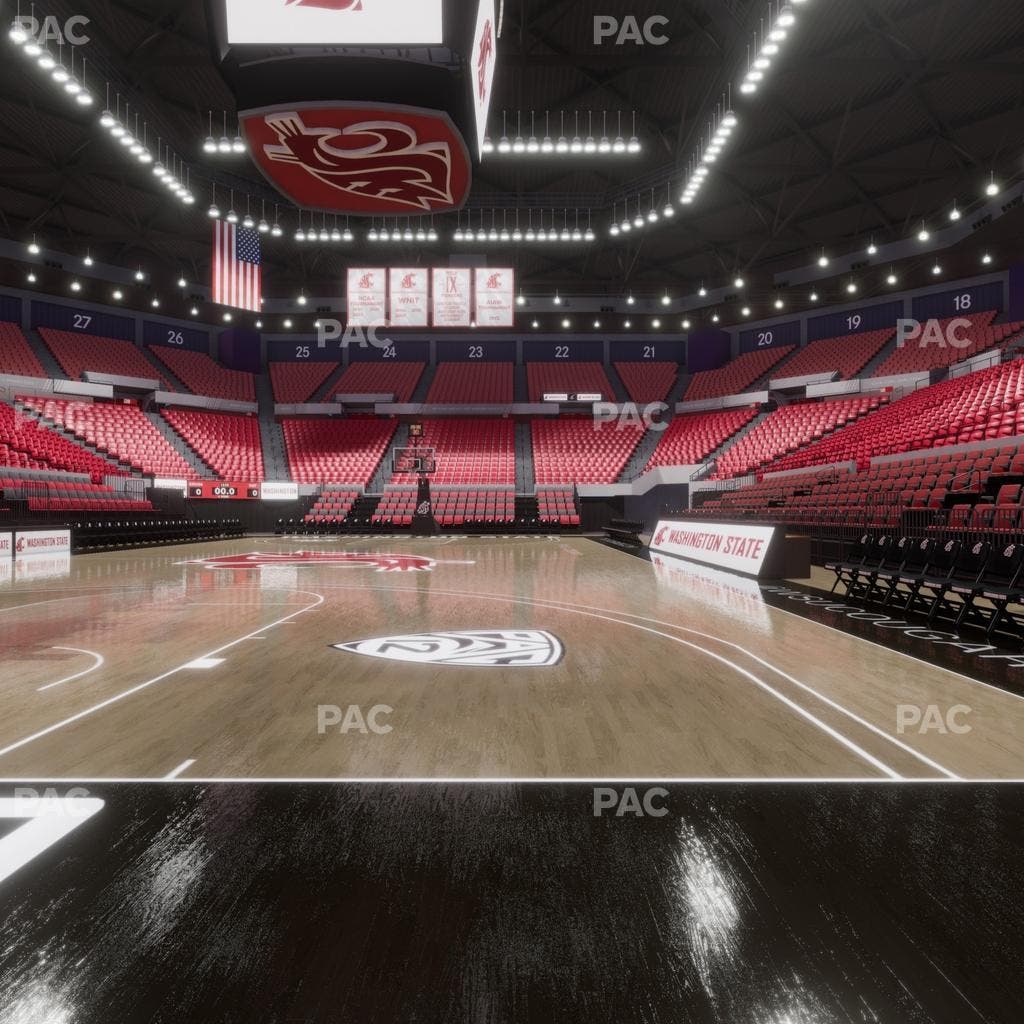 Beasley Coliseum - Section Baseline 1 Seat View