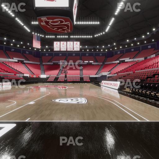 Beasley Coliseum - Section Baseline 1 Seat View