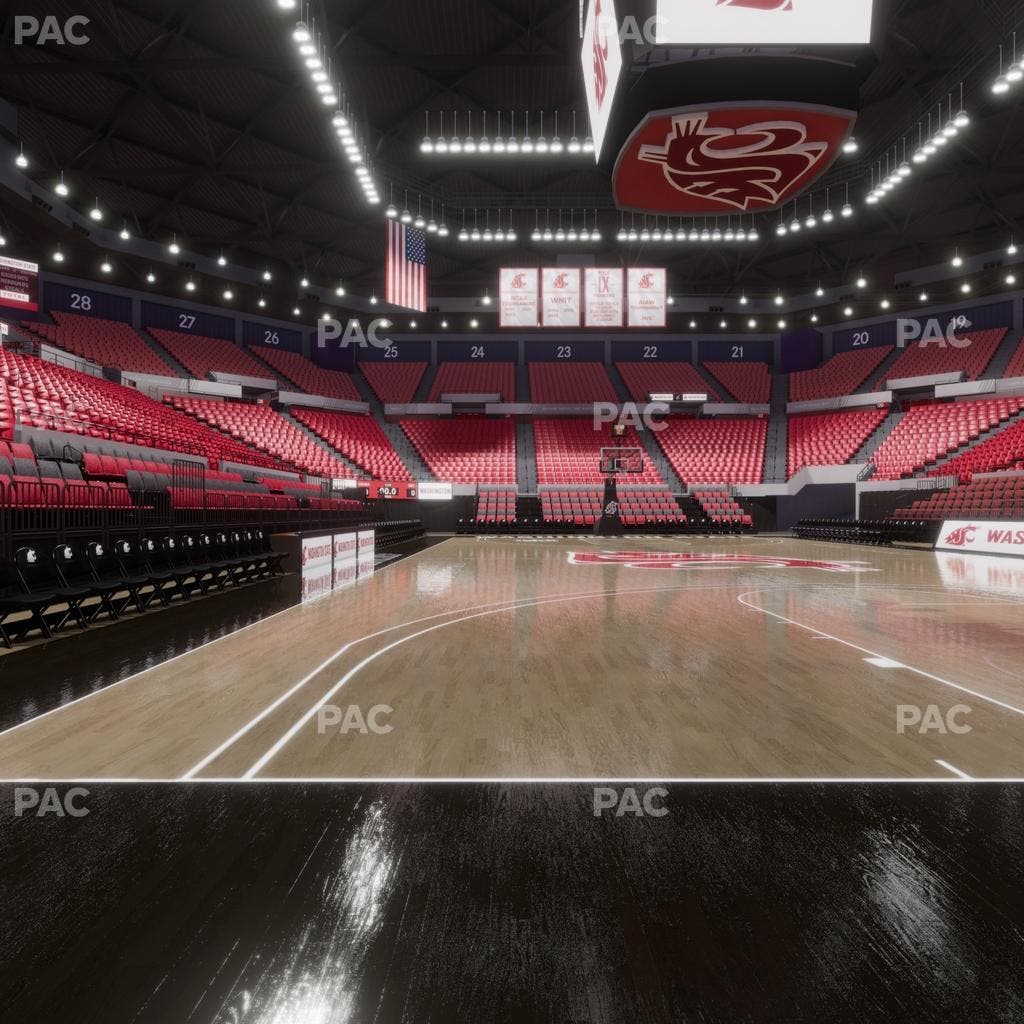 Beasley Coliseum - Section Baseline 2 Seat View