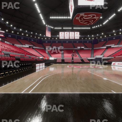 Beasley Coliseum - Section Baseline 2 Seat View